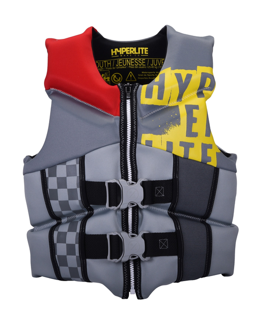 HYPERLITE 2024 Youth Neoprene Life Vest - Wake Buoyancy - HYPERLITE SUM24