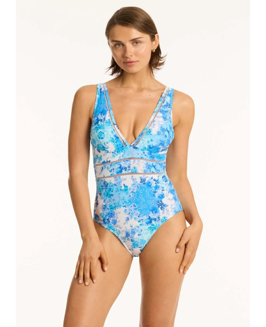 Sea Level Daisyfield Spliced One Piece