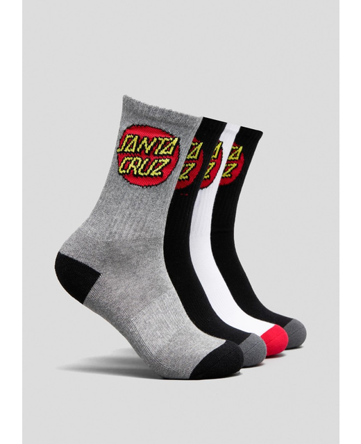 Santa Cruz Classic Dot Socks 4 Pack