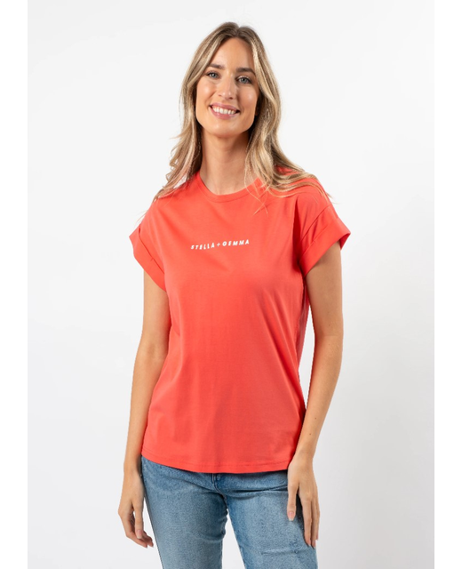 Stella+Gemma Cuff Sleeve Logo Tee 