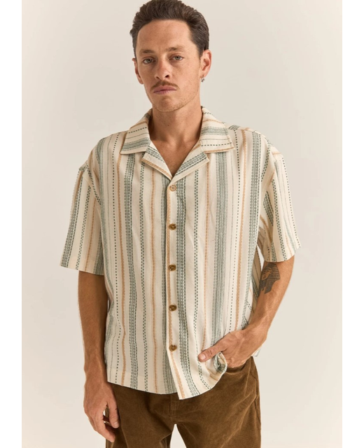 Rhythm Vacation Stripe SS Shirt