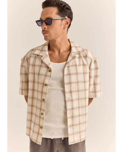 Rhythm Relaxed Check SS Shirt