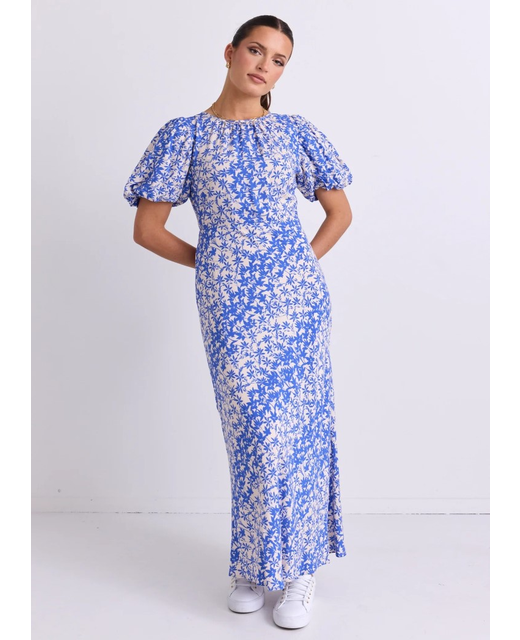 Stories Be Told Astrid Floral Bias Maxi Dress 